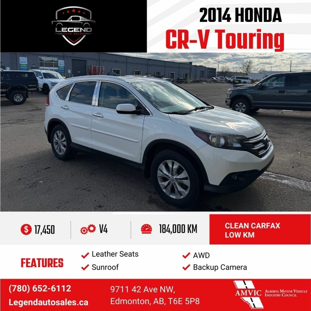2014 Honda Cr-V Touring / Clean Carfax